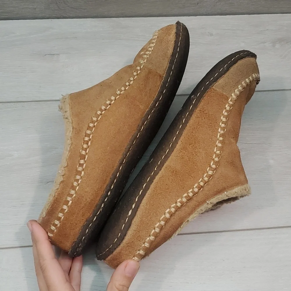 Sorel Mens Falcone Ridge II  Leather Slip on slippers shoes sz 8